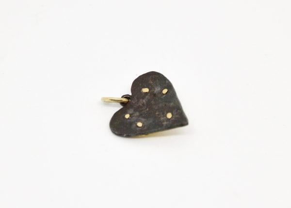 Gold and 1 CT Diamond Heart Pendant - Image 4