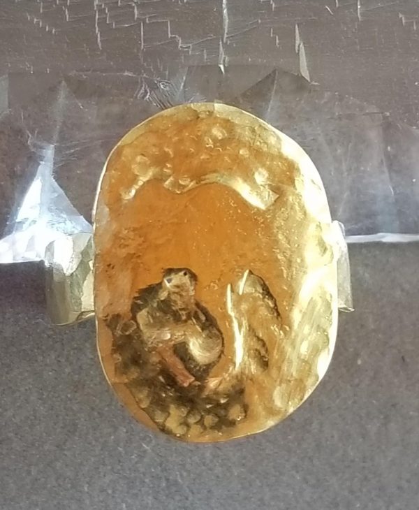 22K Ganesh Gold Ring - Image 2
